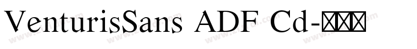 VenturisSans ADF Cd字体转换